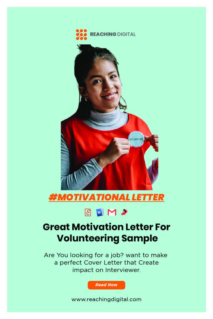 Motivation Letter for Volunteering Jobs