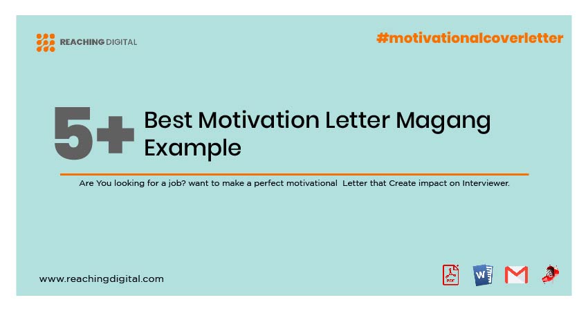 Motivation Letter Magang Template