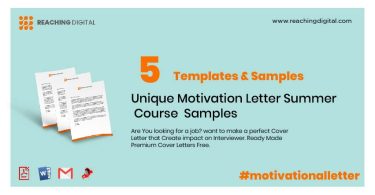 Motivation Letter Summer Course