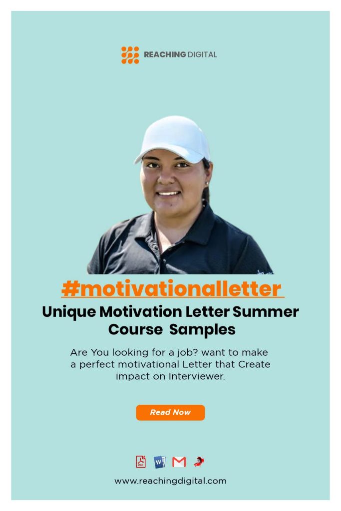 Motivation Letter Summer Course Sample