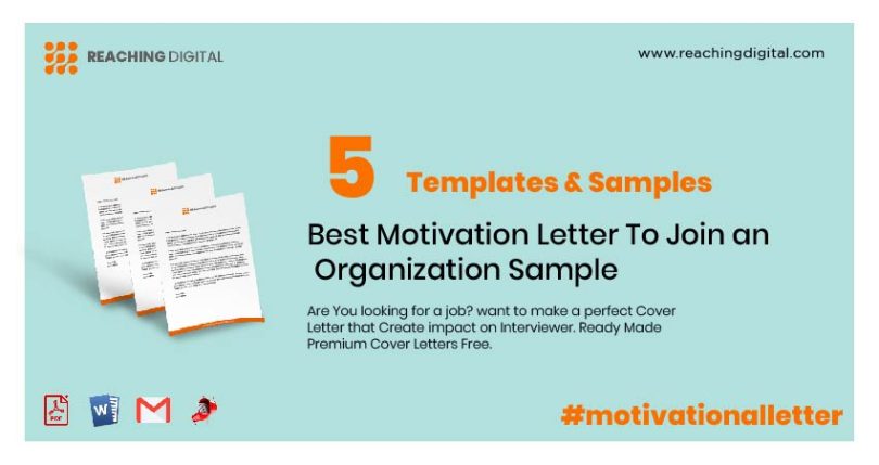 Motivation Letter To Join an Organization