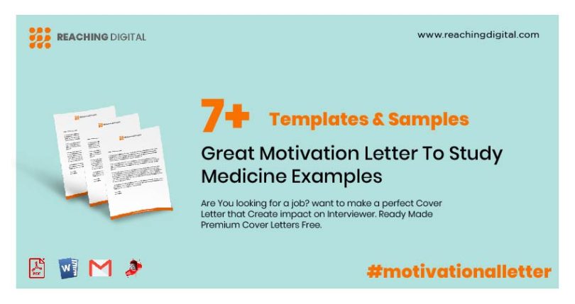 Motivation Letter To Study Medicine