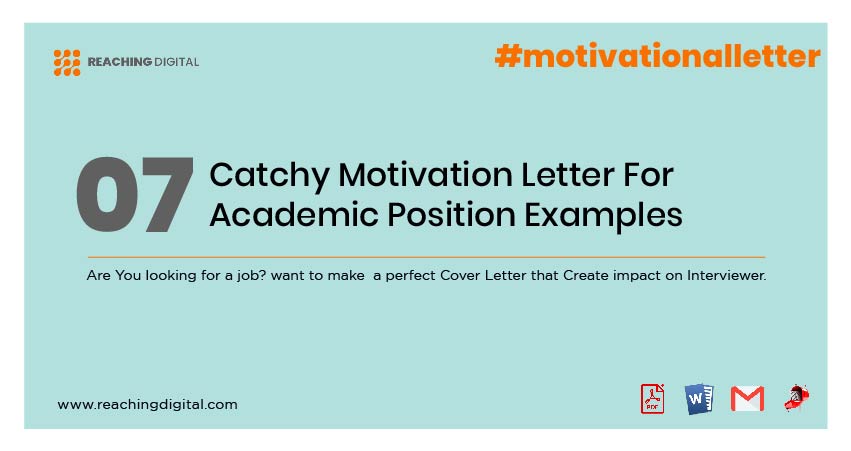 Motivation Letter for Academic Job
