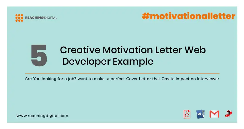 Motivation Letter for Front End Developer Sample