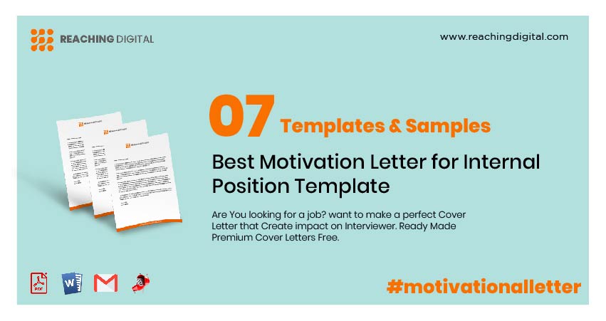 Best Motivation Letter For Internal Position 07 Template Reaching Digital 