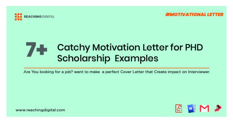 motivation letter for phd program