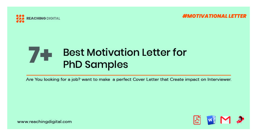 Motivation Letter for PhD
