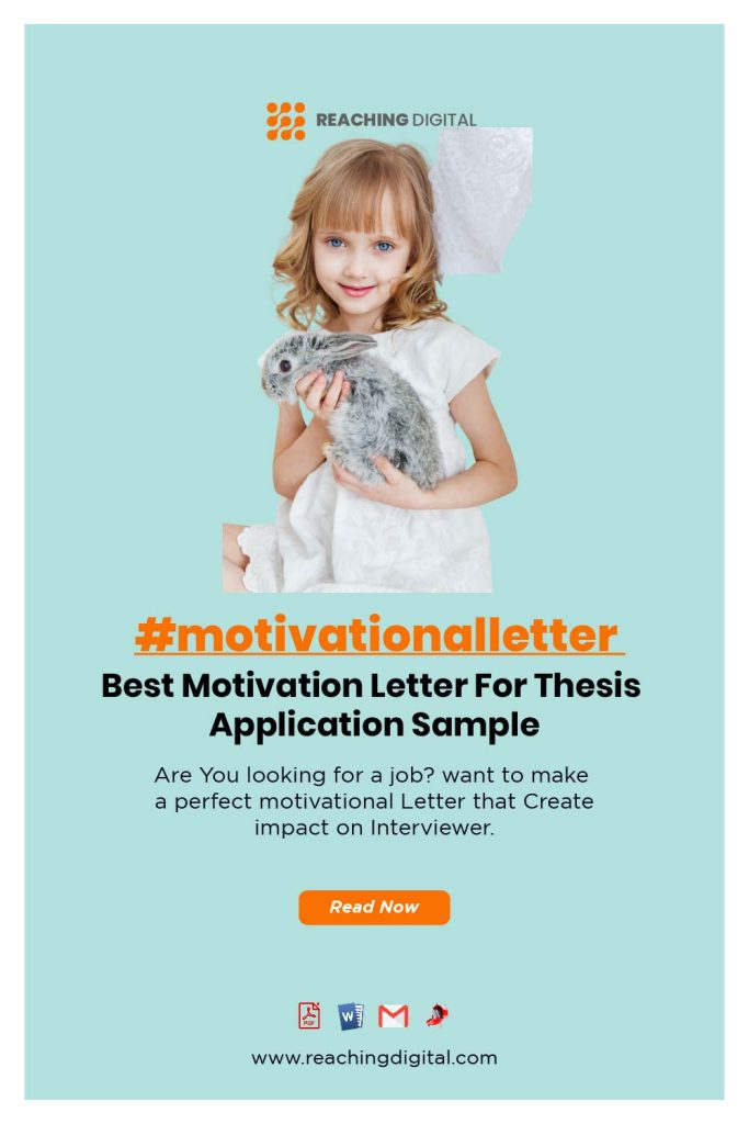 Motivation Letter for Thesis Topic