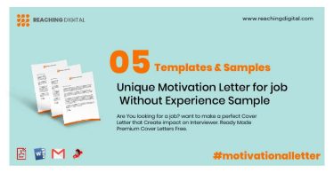Motivation Letter for job Without Experience