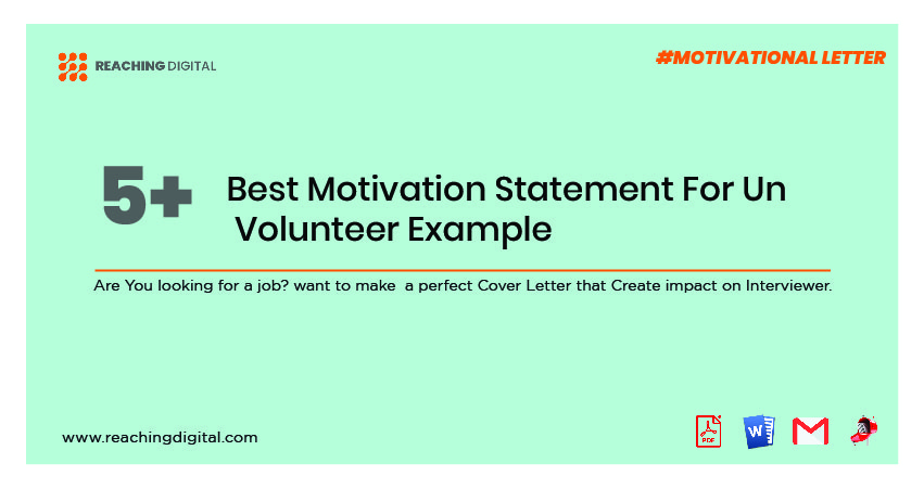 Motivation Statement for Volunteering