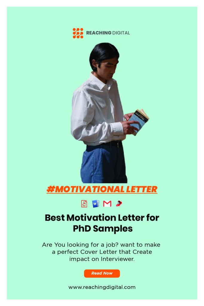 Motivation letter for Ph.D. application