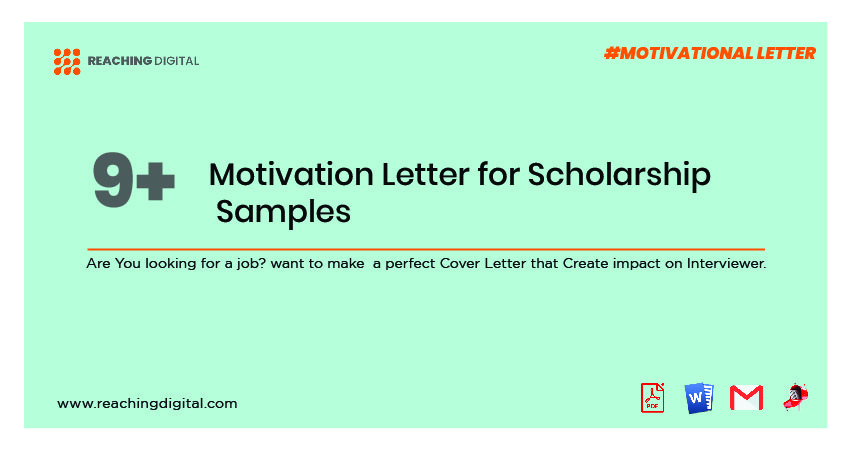 Motivation letter for scholarship sample
