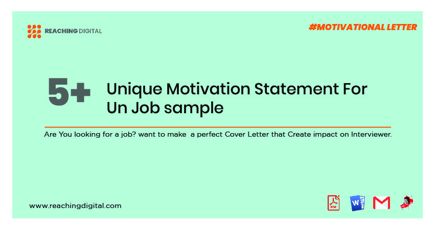 Motivation Statement For UN Job With No Experience