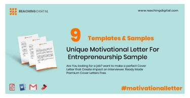 Motivational Letter For Entrepreneurship