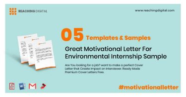 Motivational Letter For Environmental Internship