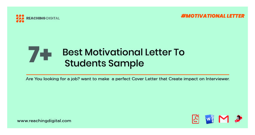 Motivational Letter To Students