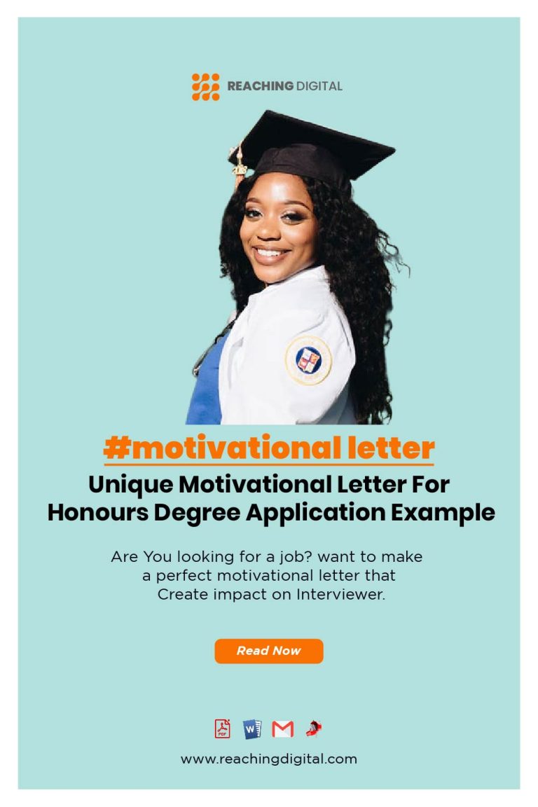 motivational letter for honours degree application in education