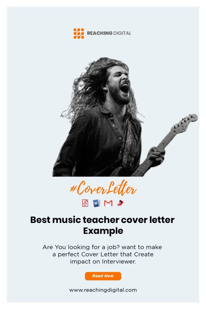 Music teacher cover letter sample