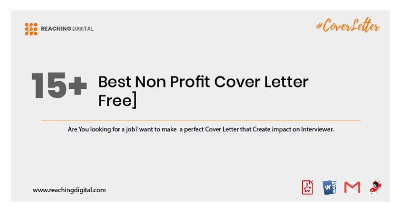 15 Best Non Profit Cover Letter Samples Free Reaching Digital   Nonprofit Cover Letter Example 810x429 