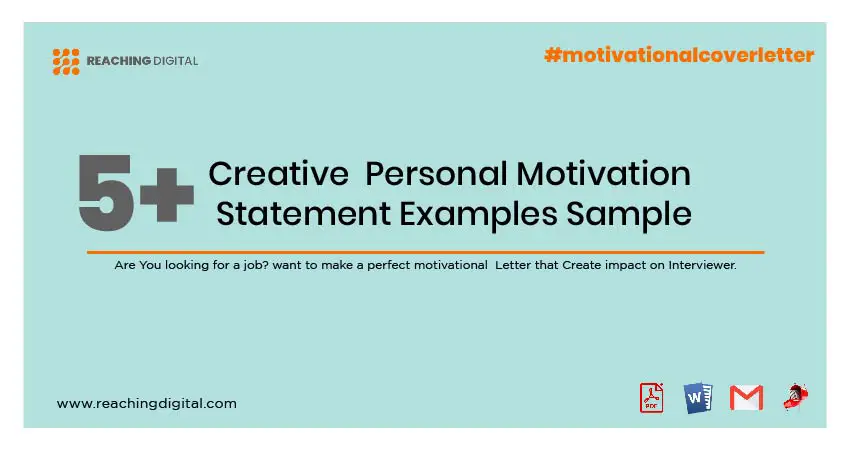 Personal Motivation Statement Sample