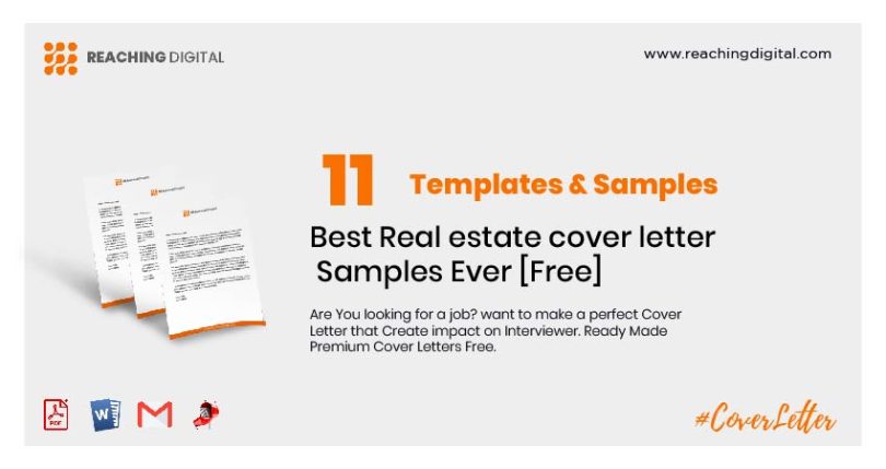 11 Best Real Estate Cover Letter Samples Ever Free Reaching Digital