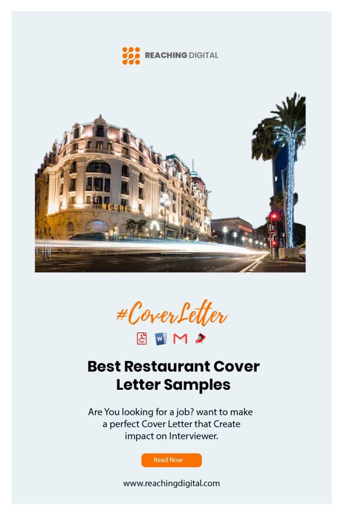 Restaurant Manager Cover Letter