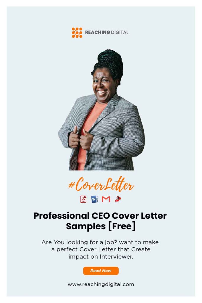 Sample Cover Letter For CEO Position