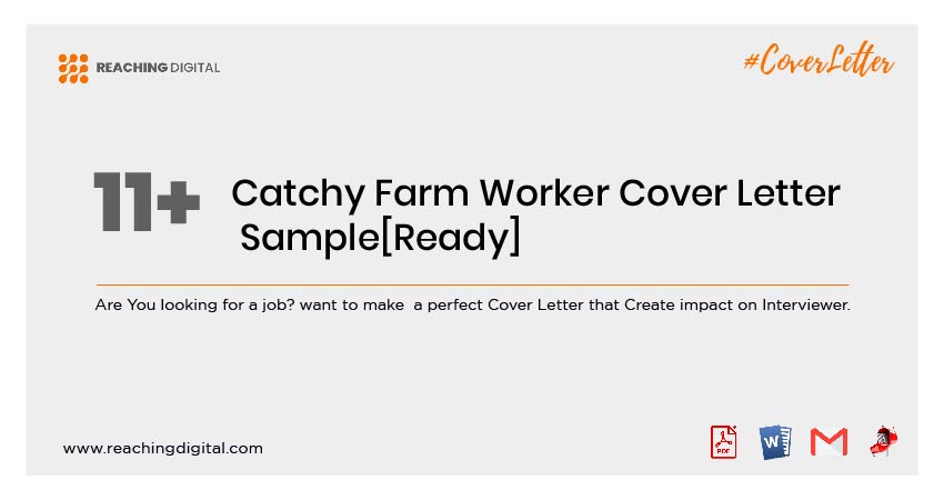 Sample Cover Letter For Farm Worker
