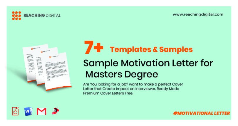 Sample Motivation Letter for Masters Degree