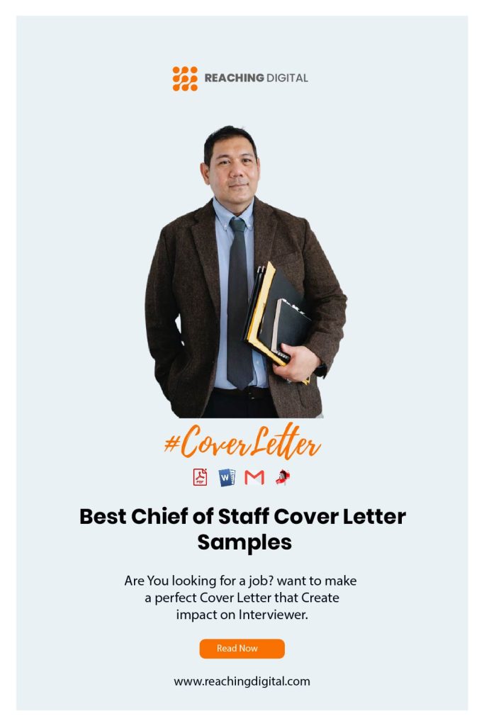 Sample cover letter for chief of staff position