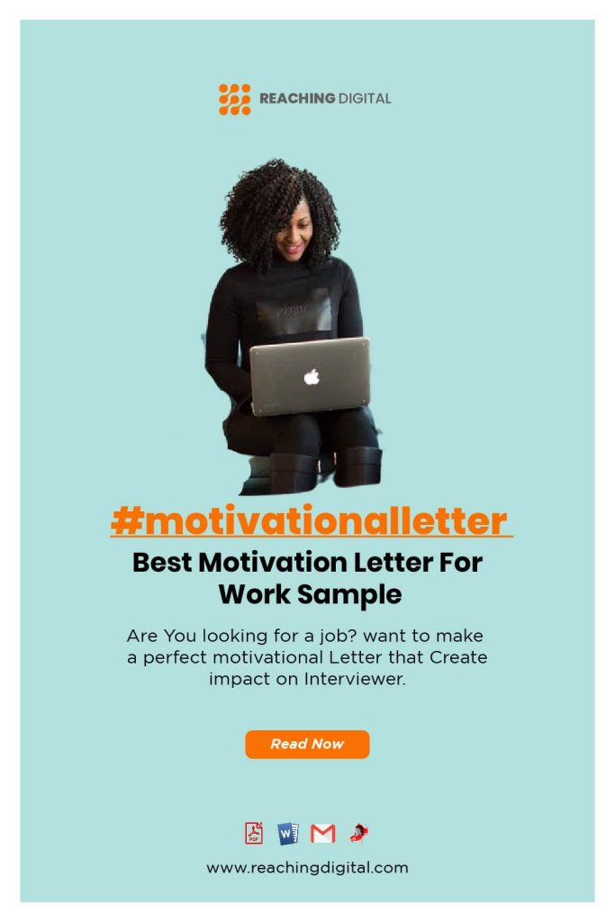 Sample motivation letter for job application