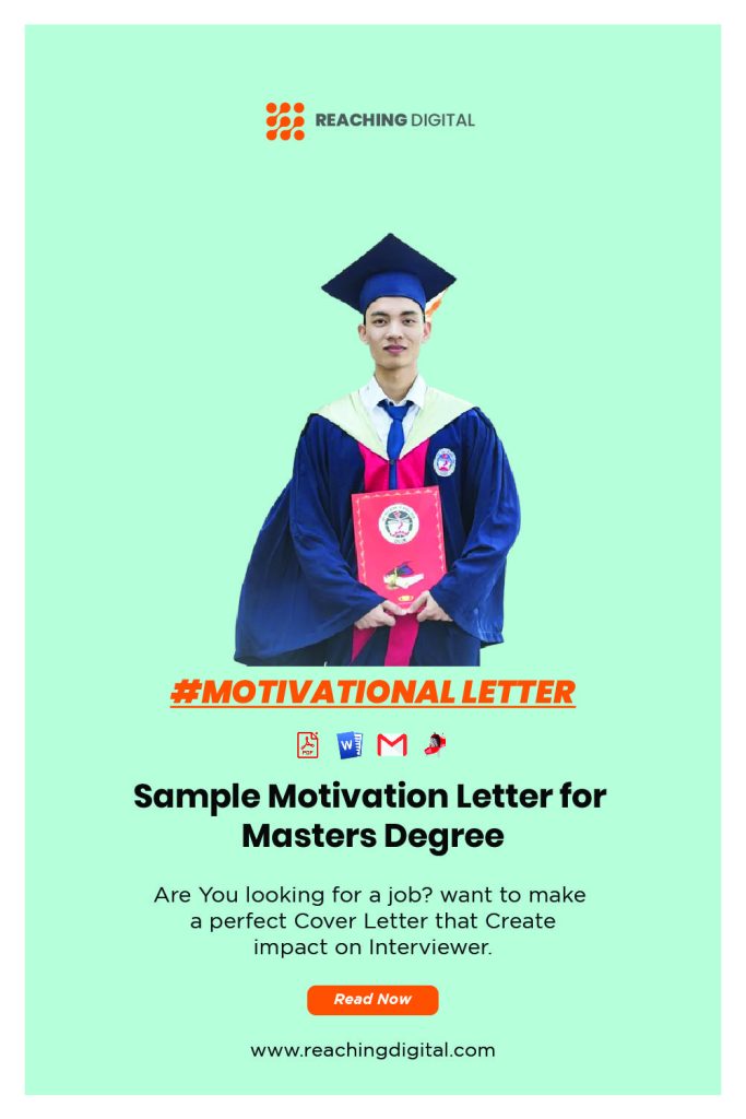 Sample scholarship application letter for masters degree