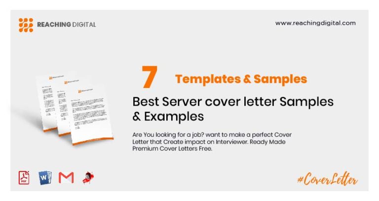 sample application letter for server