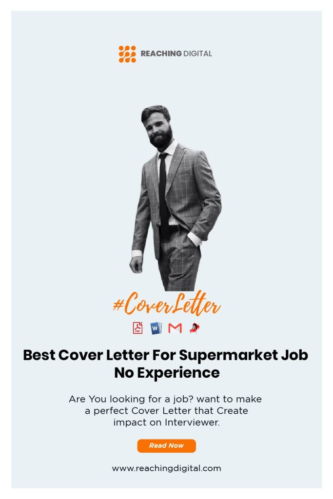 Short Cover Letter For Supermarket Job No Experience