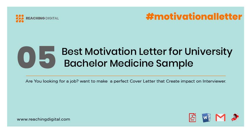 Short Motivation Letter for University Bachelor Medicine