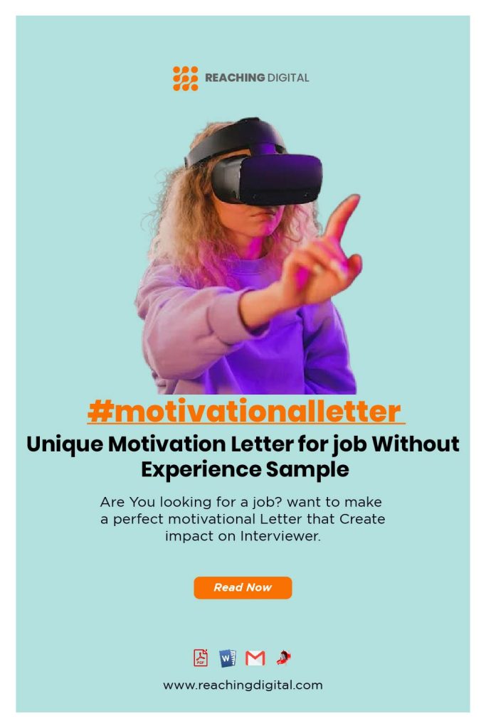 Short Motivation Letter for job Without Experience