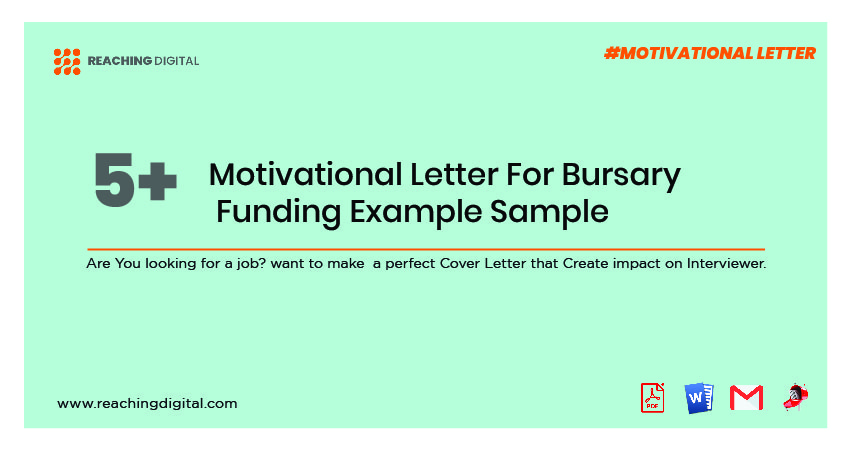Short Motivational Letter For Bursary Funding