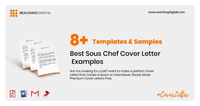 sous chef application letter