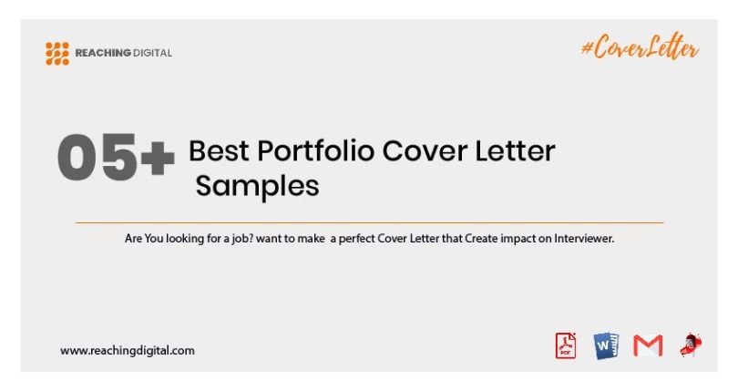 portfolio cover letter email