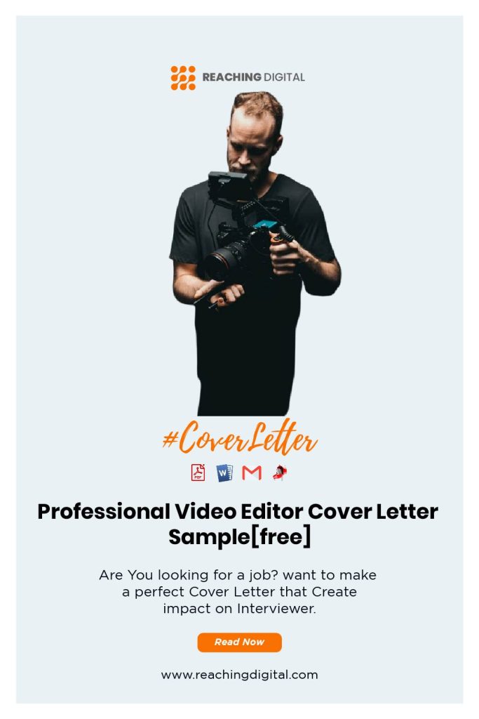 Upwork Cover Letter For Video Editing