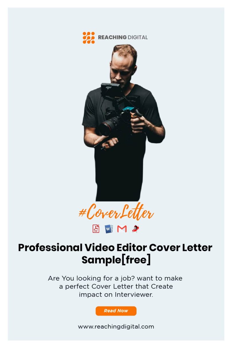 video editor cover letter examples