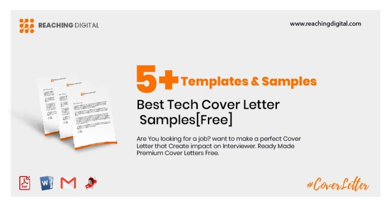 5 Best Tech Cover Letter Samples Free Reaching Digital   A Tech Cover Letter 768x407 