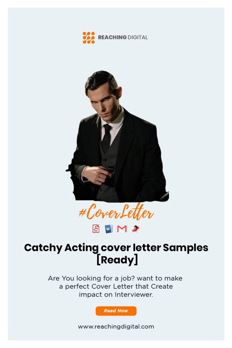 7 Catchy Acting Cover Letter Samples Ready Reaching Digital   Acting Cover Letter For Agents 810x1215 