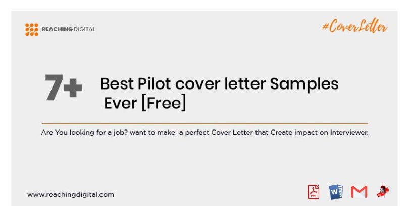 7 Best Pilot Cover Letter Samples Ever Free Reaching Digital 0583