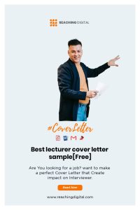 5 Best Lecturer Cover Letter Sample Free Reaching Digital   Cover Letter For Lecturer Job 200x300 