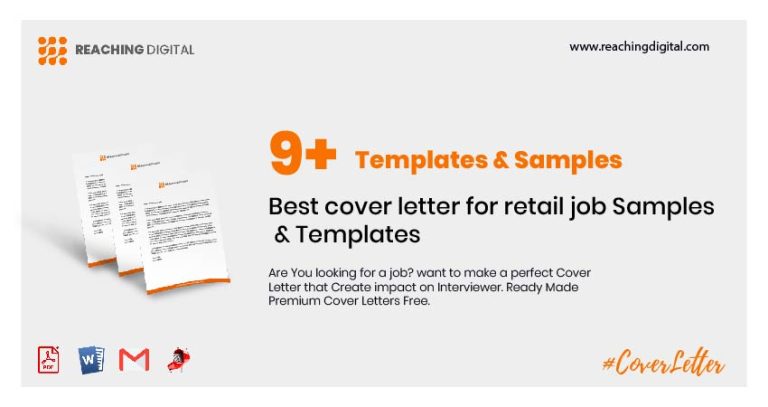 9 Best Cover Letter For Retail Job Samples Templates Reaching Digital   Cover Letter For Retail Job 768x407 