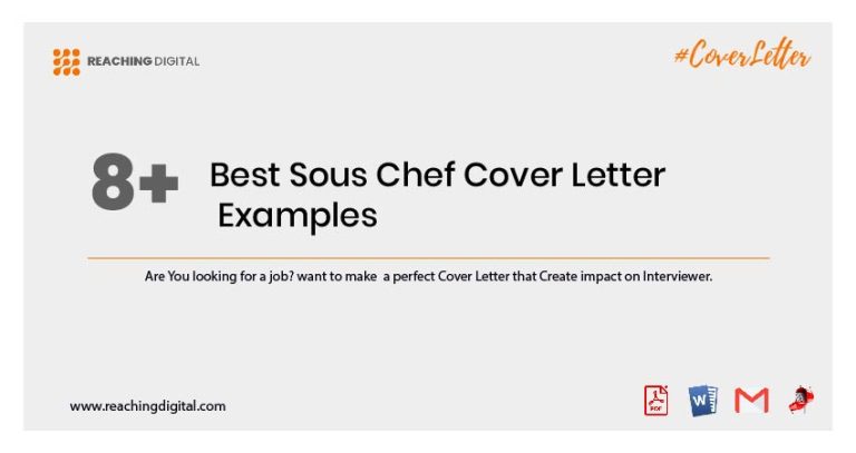 sous chef application letter