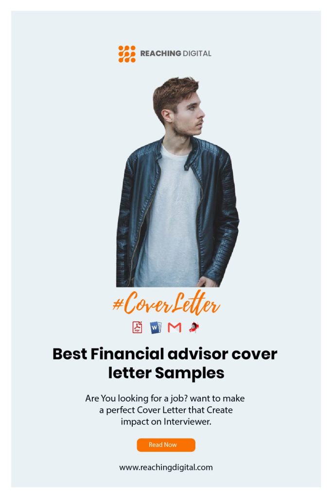 financial advisor cover letter example