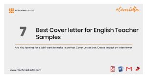 7+ Best Cover letter for English Teacher Samples – Reaching Digital