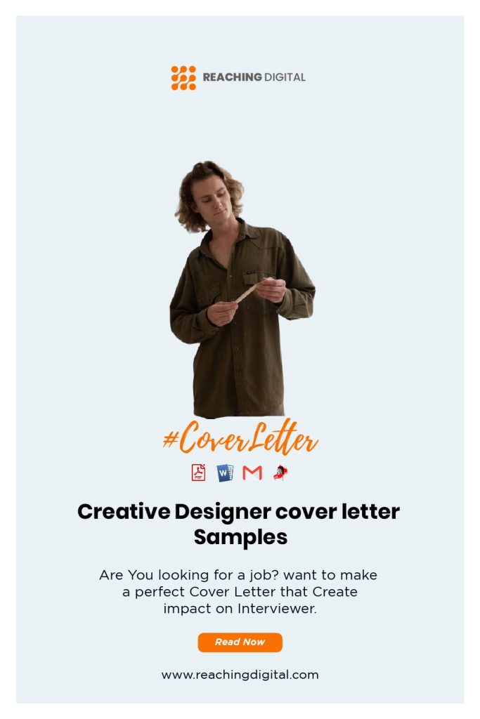 product designer cover letter